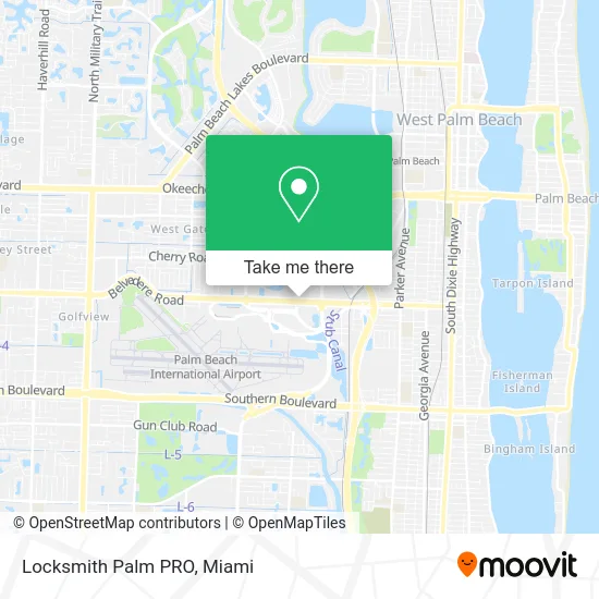 Locksmith Palm PRO map