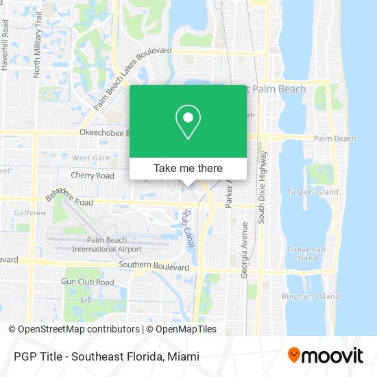 Mapa de PGP Title - Southeast Florida