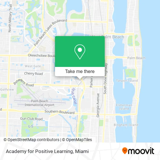 Academy for Positive Learning map
