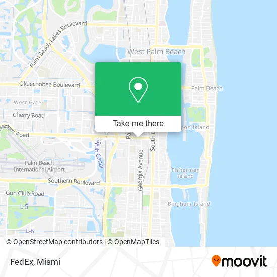 Mapa de FedEx