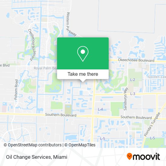 Oil Change Services map