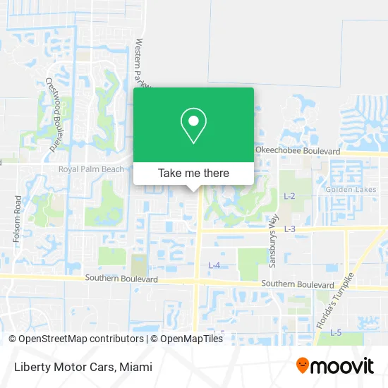 Liberty Motor Cars map