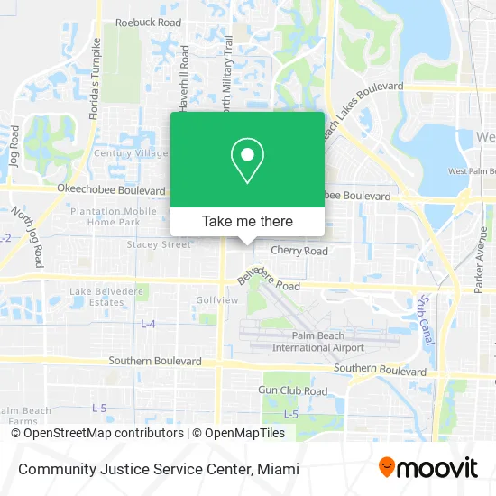 Community Justice Service Center map