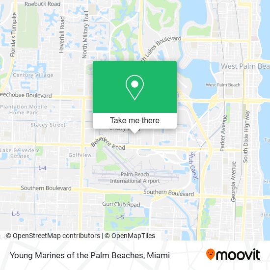 Young Marines of the Palm Beaches map