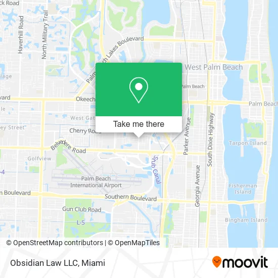 Mapa de Obsidian Law LLC
