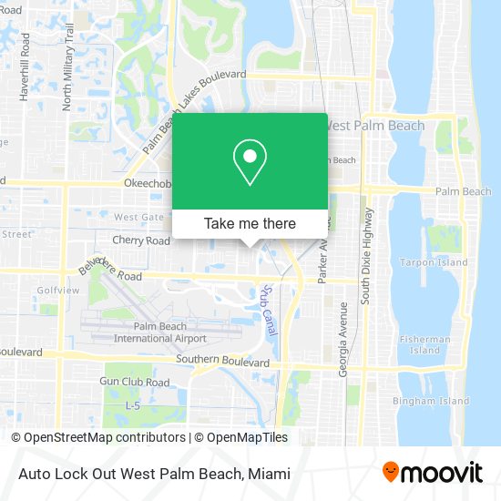 Mapa de Auto Lock Out West Palm Beach