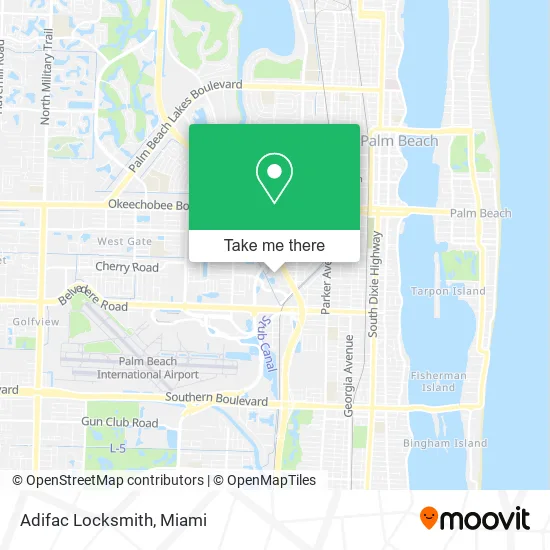 Adifac Locksmith map