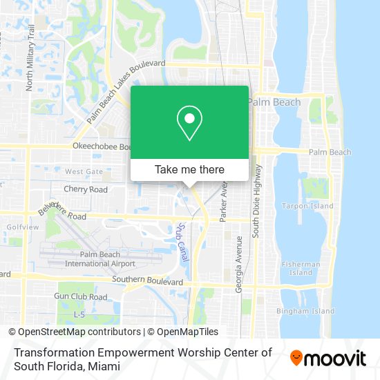 Transformation Empowerment Worship Center of South Florida map