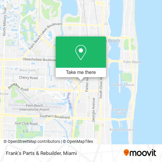 Frank's Parts & Rebuilder map