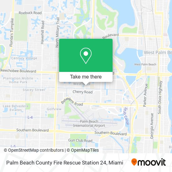 Palm Beach County Fire Rescue Station 24 map