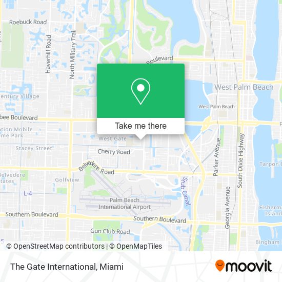 The Gate International map