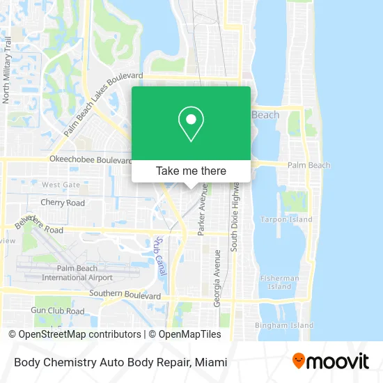 Body Chemistry Auto Body Repair map