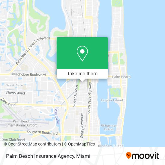 Mapa de Palm Beach Insurance Agency