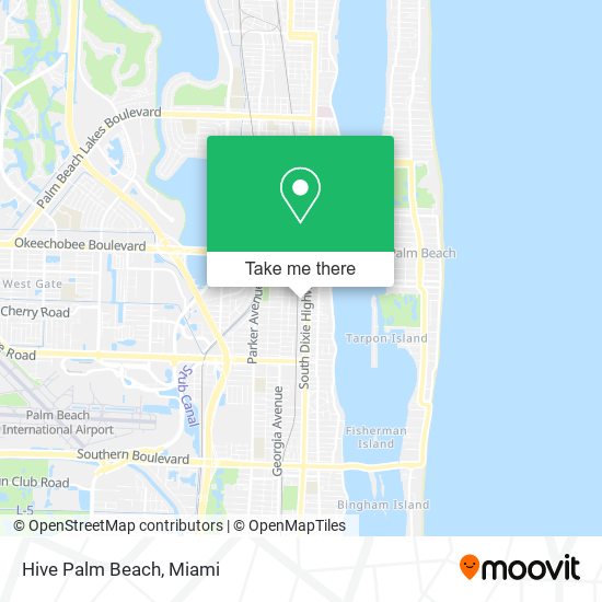 Mapa de Hive Palm Beach