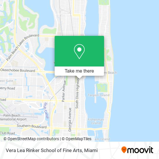 Mapa de Vera Lea Rinker School of Fine Arts