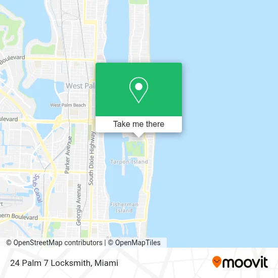 24 Palm 7 Locksmith map