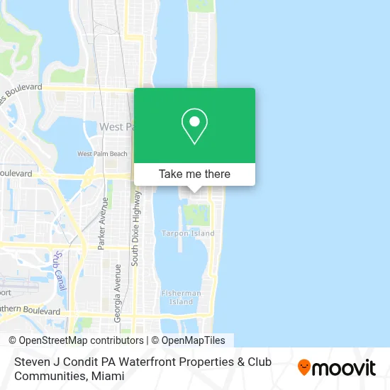 Steven J Condit PA Waterfront Properties & Club Communities map