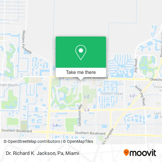 Dr. Richard K. Jackson, Pa map