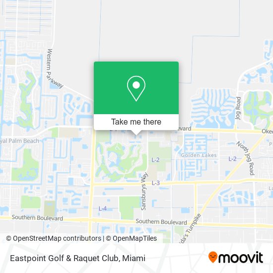 Eastpoint Golf & Raquet Club map