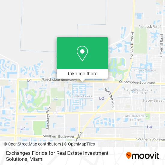 Exchanges Florida for Real Estate Investment Solutions map