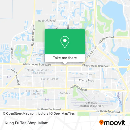 Mapa de Kung Fu Tea Shop