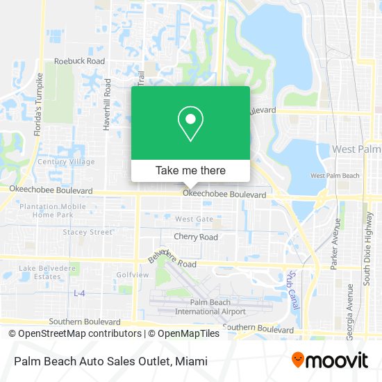 Palm Beach Auto Sales Outlet map