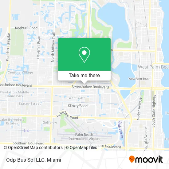 Mapa de Odp Bus Sol LLC