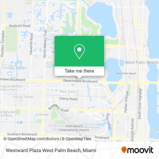 Westward Plaza West Palm Beach map
