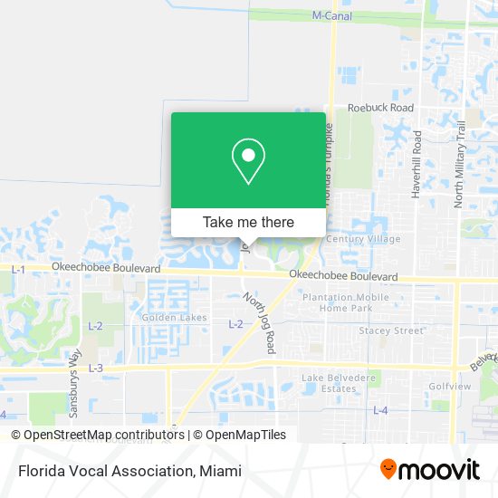 Mapa de Florida Vocal Association