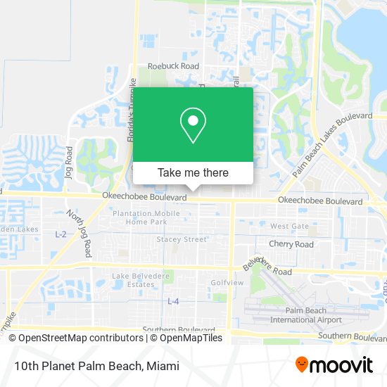 10th Planet Palm Beach map