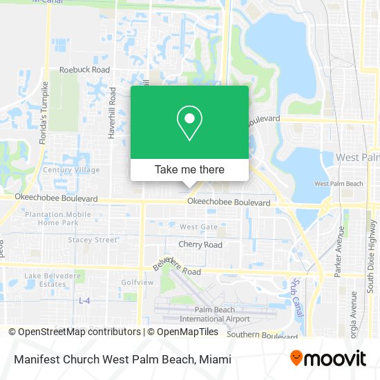 Mapa de Manifest Church West Palm Beach