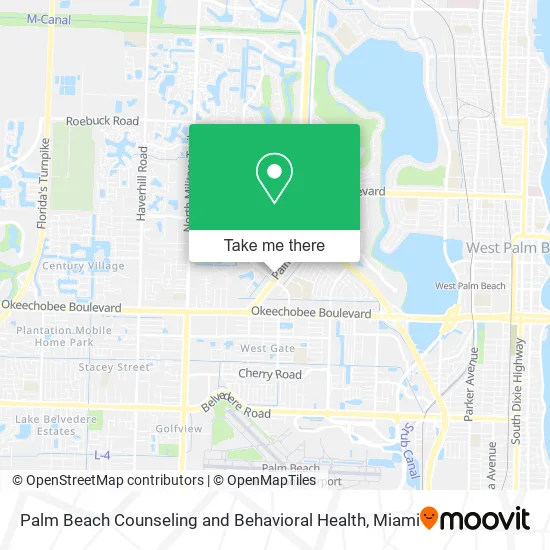 Palm Beach Counseling and Behavioral Health map