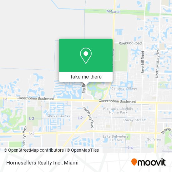 Homesellers Realty Inc. map