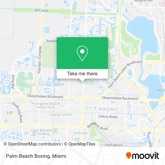 Palm Beach Boxing map