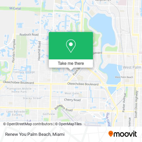 Renew You Palm Beach map