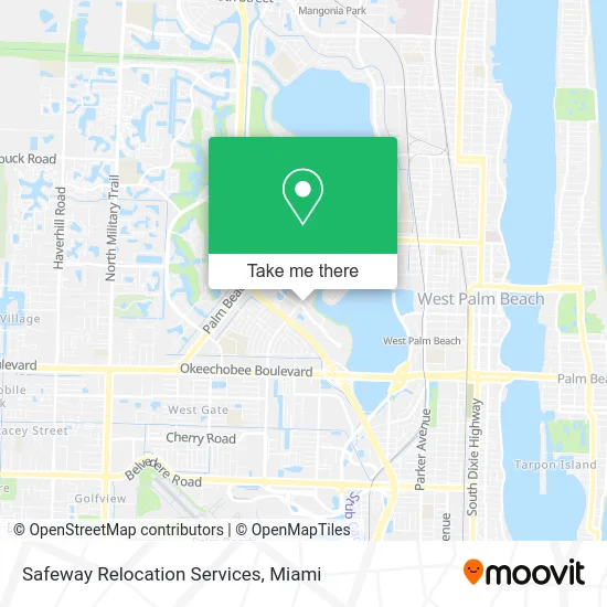 Safeway Relocation Services map