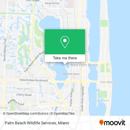 Palm Beach Wildlife Services map