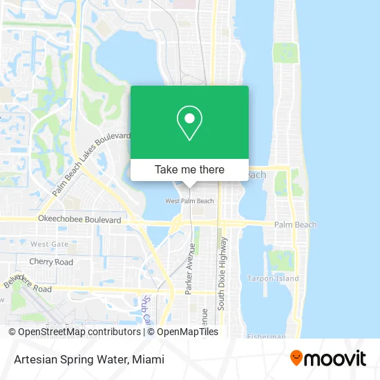 Artesian Spring Water map