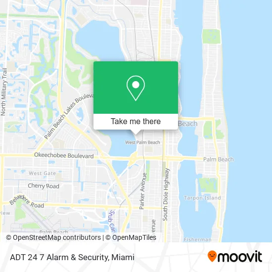 ADT 24 7 Alarm & Security map