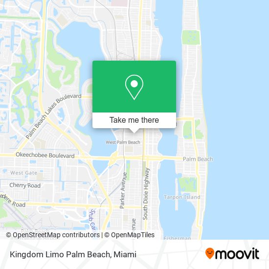 Kingdom Limo Palm Beach map