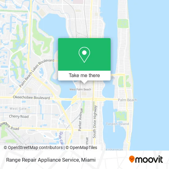 Mapa de Range Repair Appliance Service