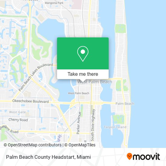 Palm Beach County Headstart map