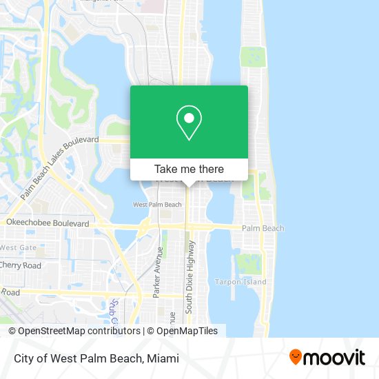 City of West Palm Beach map