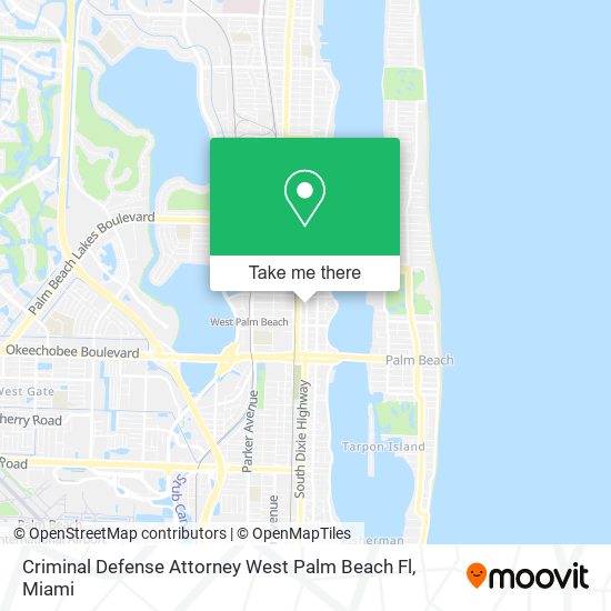 Mapa de Criminal Defense Attorney West Palm Beach Fl