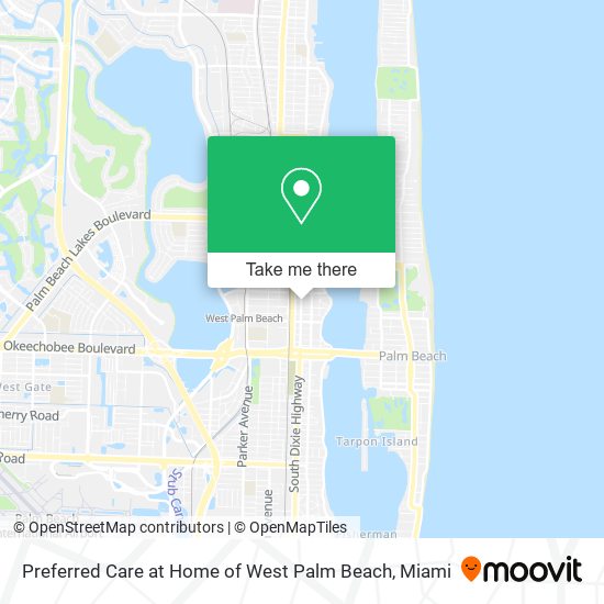 Mapa de Preferred Care at Home of West Palm Beach