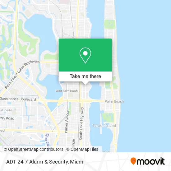 ADT 24 7 Alarm & Security map