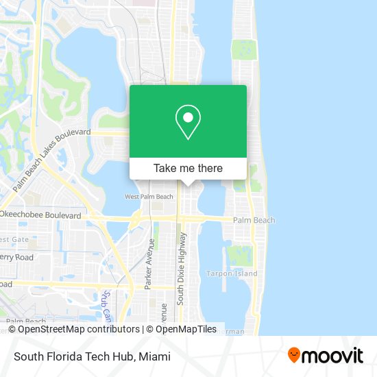 South Florida Tech Hub map