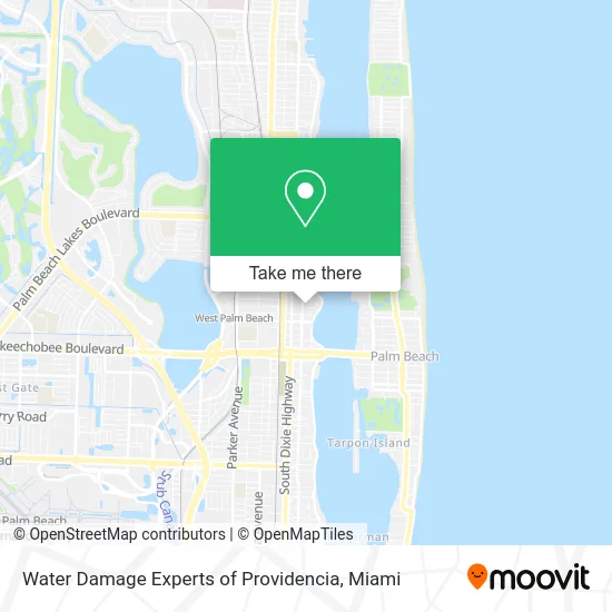 Water Damage Experts of Providencia map