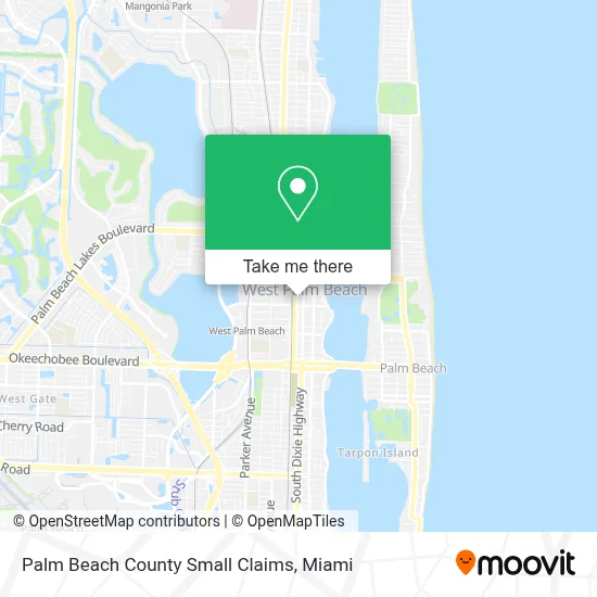 Palm Beach County Small Claims map