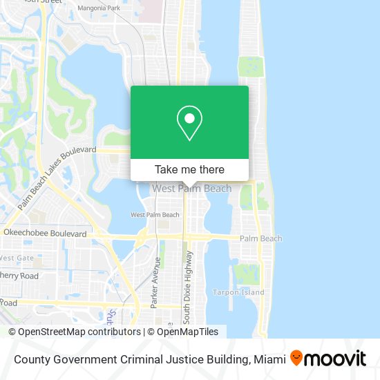 County Government Criminal Justice Building map